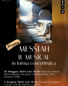 locandina per il promo del musical Messiah dei 7 Hills Gospel Choir
